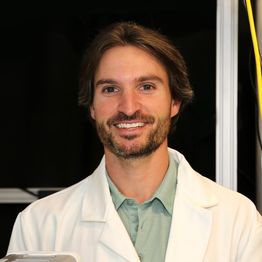 Portrait of Chase T. Gabbard in a lab coat
